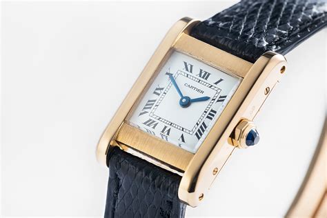 cartier gold watch tank|cartier gold tank watch vintage.